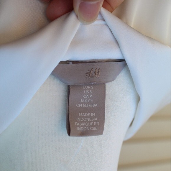 H&M White Satin Shirt - Picture 5 of 7